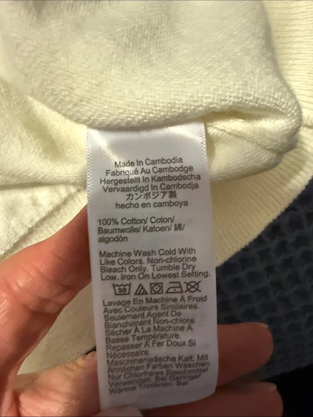 J.Crew Beige Cotton Short-Sleeve Knit Top